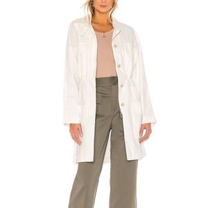 ATM Paper Cotton Coat in Chalk